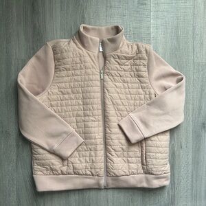 Woman’s Christopher & Banks Quilted/Mixed Media Blush Jacket